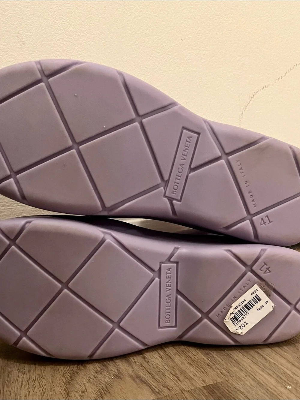 Bottega Veneta Lilac Rubber Ankle Boots